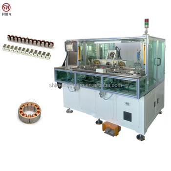 SMG Double-Station Unfolded Stator Winding Machine For Linear Motors And Fan Motors Straight Strip Motor Winding Machine